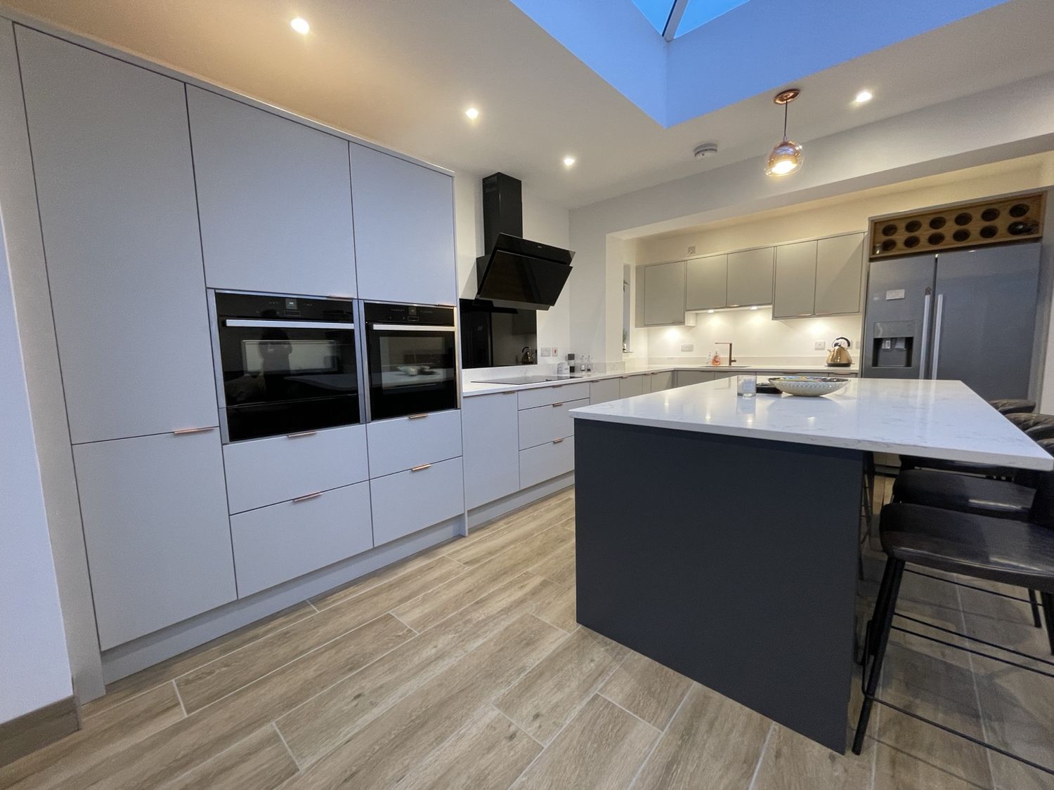 Contemporary Two-Tone Kitchen photo