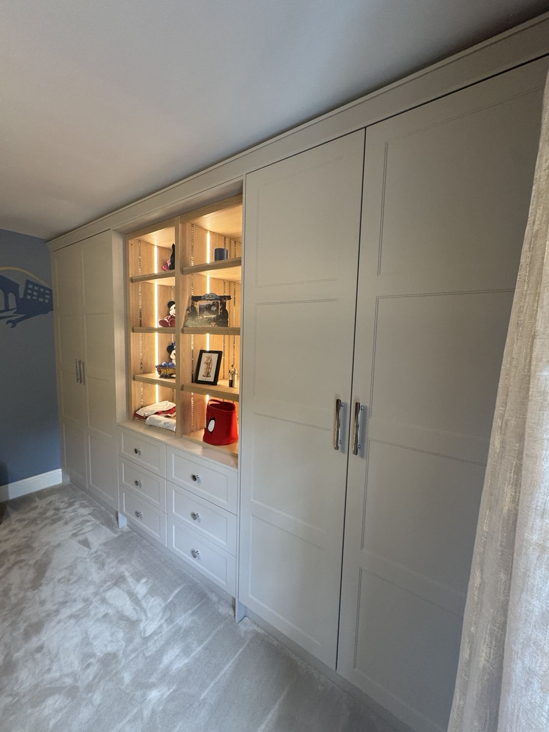 Fitted Bedroom with Illuminated Display — Sutton Coldfield