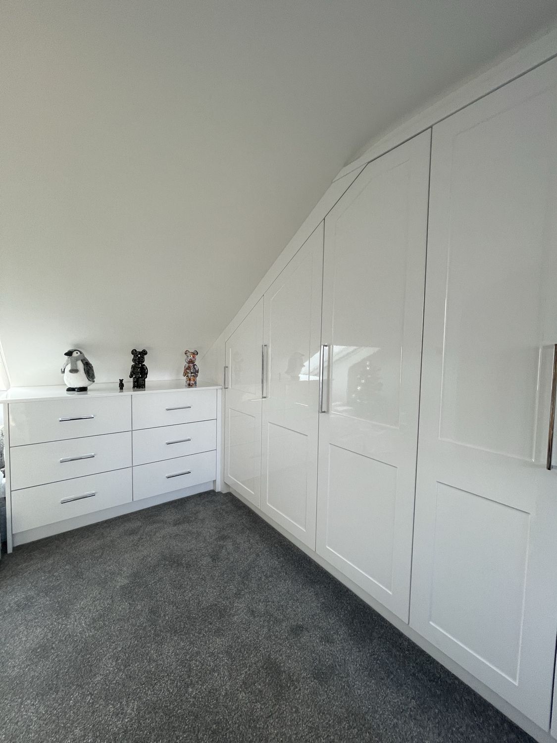 White Gloss Fitted Bedroom — Cheslyn Hay