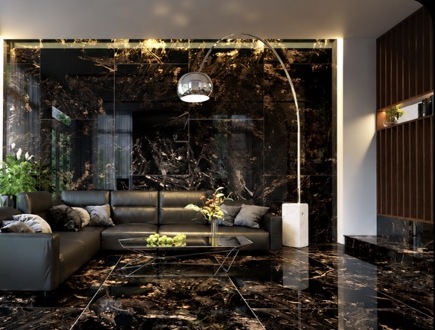 Magnifique polished porcelain tiles